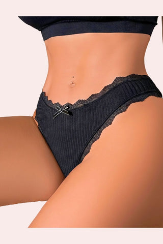 Comfy Panties - Panties - Feminine UAE - Sensual Lingerie - Black - S - Buy 6; Get 2 free - Panties -