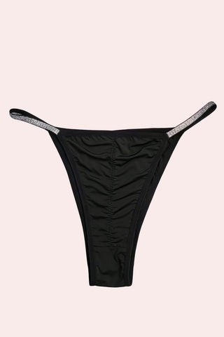 Zirconia Panties - Panties - Feminine UAE - Sensual Lingerie - Black - S - Buy 4; Get 2 Free - Panties -